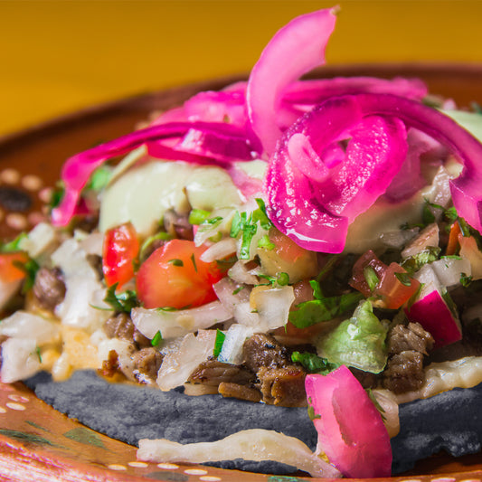 Sopes de Maíz Azul y Chía